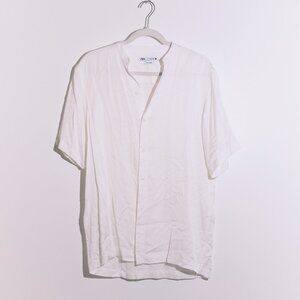 Zara Men’s Button-Down Shirt – Short Sleeve, Size S